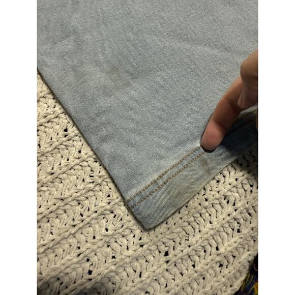 No Boundaries Cargo Jeans Pants Wide Leg High Waist Stretch Womens Sz Small Blue - Picture 11 of 11